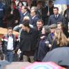 Famille et amis dans le chagrin aux obsèques de Georges Lautner en la cathédrale Sainte-Reparate à Nice, le 30 novembre 2013. Photo BestImage/Franz Chavaroche/Nice-Matin