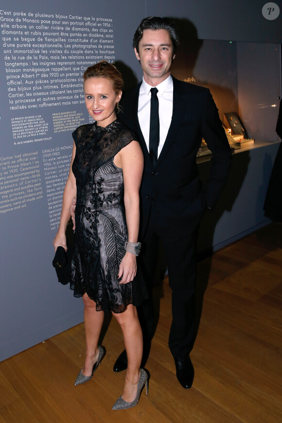 Caroline Roux et Laurent Solly - Vernissage de l'exposition "Cartier : Le style et l'histoire" au Grand Palais à Paris, le 2 decembre 2013.