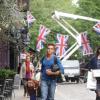 Tom Daley arrive à son hôtel à Londres, le 21 mai 2012
