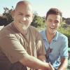 Tom Daley et son père, Instagram, septembre 2012.