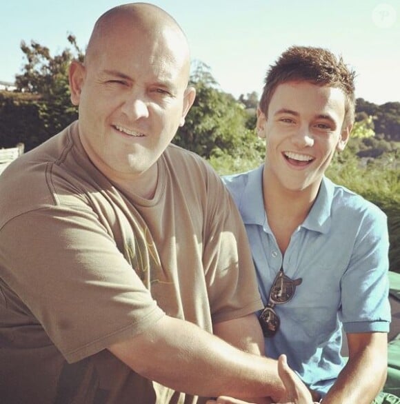 Tom Daley et son père, Instagram, septembre 2012.