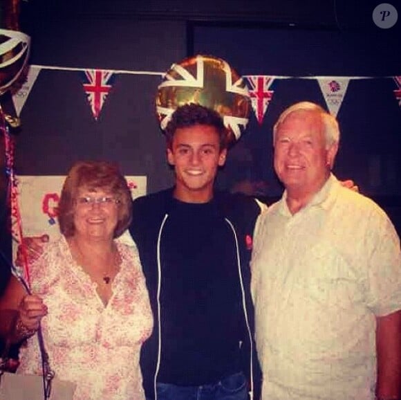 Tom Daley et ses grands-parents, août 2012.