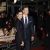 Colin Firth et sa femme Livia Giuggioli lors de la première du film Railway Man à Londres, le 4 décembre 2013.