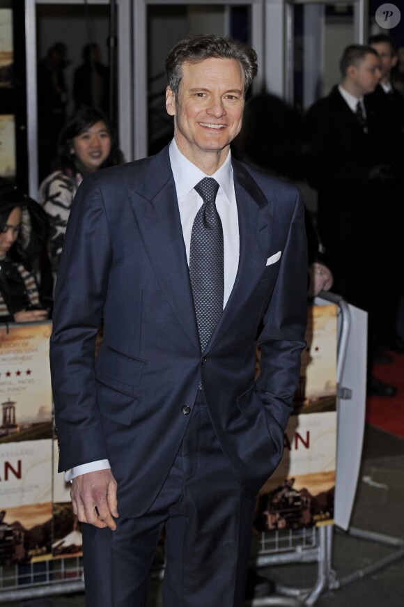 Colin Firth lors de la première du film Railway Man à Londres, le 4 décembre 2013.