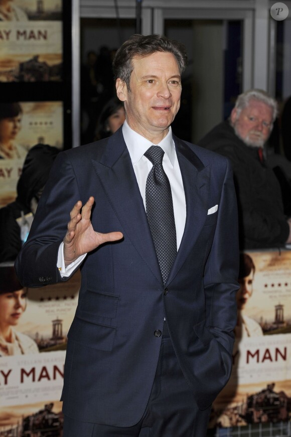 Colin Firth lors de la première du film Railway Man à Londres, le 4 décembre 2013.