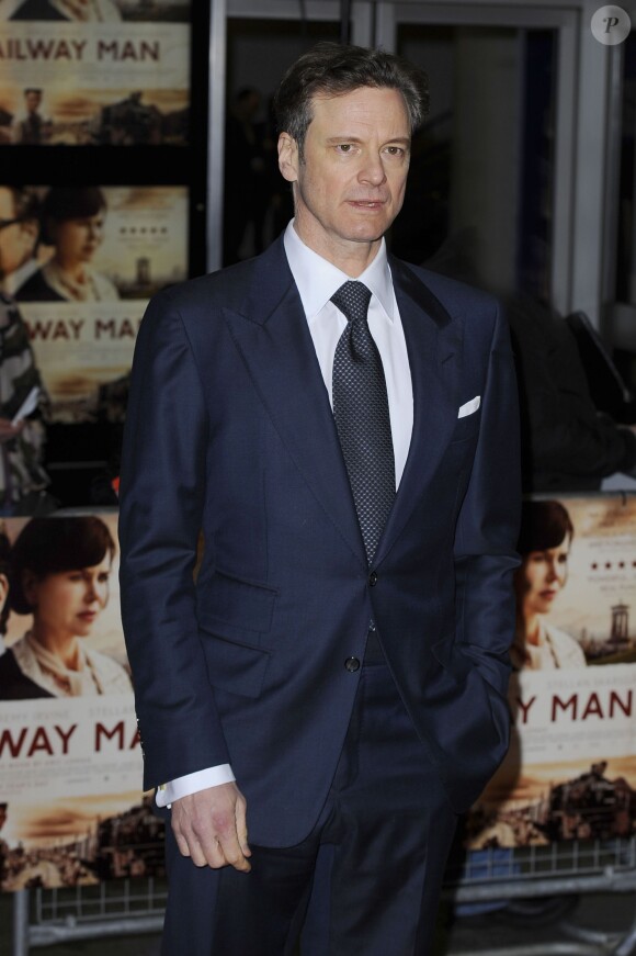Colin Firth lors de la première du film Railway Man à Londres, le 4 décembre 2013.