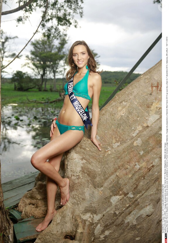 Clio Victorri, Miss Saint-Pierre-et-Miquelon 2013, candidate en maillot de bain pour Miss France 2014.