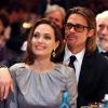 Angelina Jolie et Brad Pitt lors du gala Cinema for Peace à Berlin le 13 février 2012