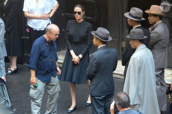 Angelina Jolie sur le tournage de son nouveau film Unbroken à Sydney le 22 novembre 2013
