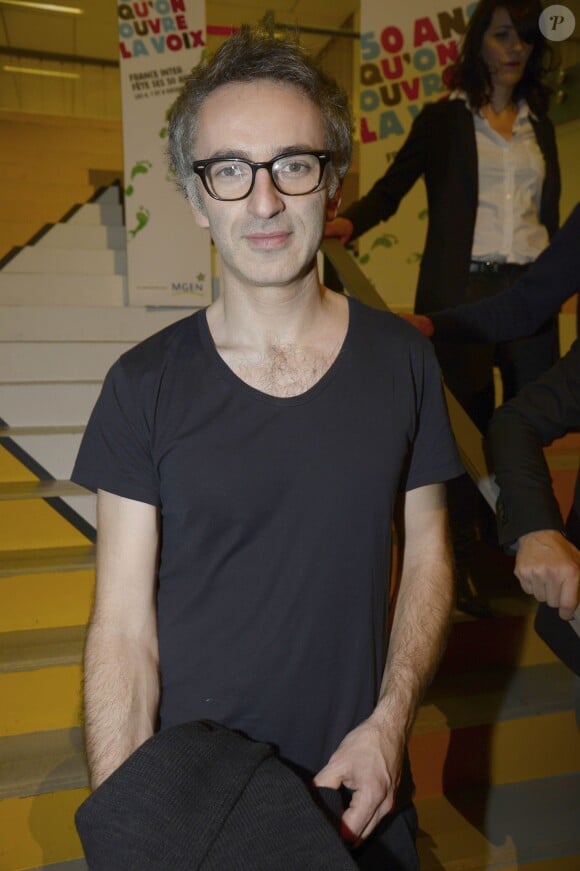 Vincent Delerm aux 50 ans de France Inter à la Gaîte-Lyrique à Paris, le 8 decembre 2013.