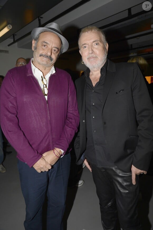 Louis Chedid et Bernard Lavilliers aux 50 ans de France Inter à la Gaîte-Lyrique à Paris, le 8 decembre 2013.