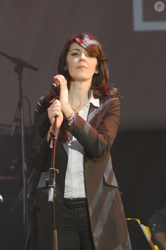 La Grande Sophie aux 50 ans de France Inter à la Gaîte-Lyrique à Paris, le 8 decembre 2013.