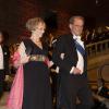 Per Westerberg et Aud Marit Simensen au banquet organisé en l'honneur des lauréats des Nobel 2013, à l'Hôtel de Ville de Stockholm le 10 décembre 2013
