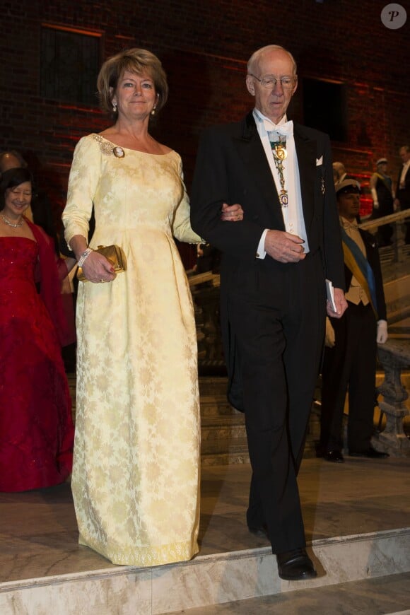 Lena Liljeroth Adelsohn et Bengt Samuelsson au banquet organisé en l'honneur des lauréats des Nobel 2013, à l'Hôtel de Ville de Stockholm le 10 décembre 2013