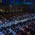 La famille royale avait invité des centaines de convives au banquet organisé en l'honneur des lauréats des Nobel 2013, à l'Hôtel de Ville de Stockholm le 10 décembre 2013