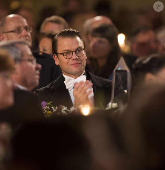 Le prince Daniel de Suède au cours du banquet organisé en l'honneur des lauréats des Nobel 2013, à l'Hôtel de Ville de Stockholm le 10 décembre 2013