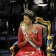  La reine Silvia de Suède lors de la remise des Nobel le 10 décembre 2013 à Stockholm 