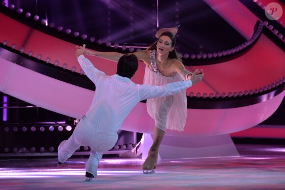 Tatiana Golovin durant le troisième prime d'Ice Show sur M6 à Paris, le 11 décembre 2013.