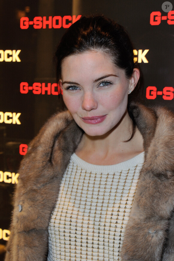 Delphine Chanéac lors de l'inauguration de la nouvelle boutique G-Shock à Paris le 12 décembre 2013.