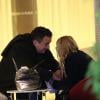 Exclusif - Mary Kate Olsen et Olivier Sarkozy quittent Paris depuis l'aéroport Roissy-Charles de Gaulle. Le 6 janvier 2013