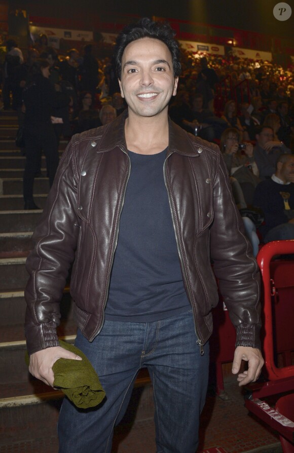 Kamel Ouali au premier concert de Céline Dion au POPB de Paris. Le 25 novembre 2013