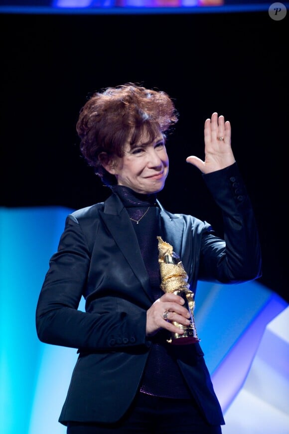 Véronique Colucci lors de la cérémonie des "Femmes en Or 2013" à Avoriaz, le 14 décembre 2013.