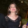 Charlotte Casiraghi, enceinte et rayonnante, lors d'une soirée caritative à la Villa Paloma le 17 septembre 2013