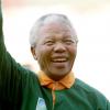 Nelson Mandela en Afrique du Sud le 24 juin 1995.