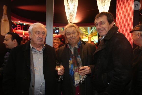 Marcel Campion, Patrick Bouchitey, Jean-Luc Reichmann à la soirée d'inauguration de "Jours de Fêtes" au Grand Palais à Paris, organisée par Marcel Campion, le 19 décembre 2013.