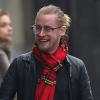 Exclusif - Macaulay Culkin avec sa compagne Jordan Lane Price à Paris le 28 novembre 2013