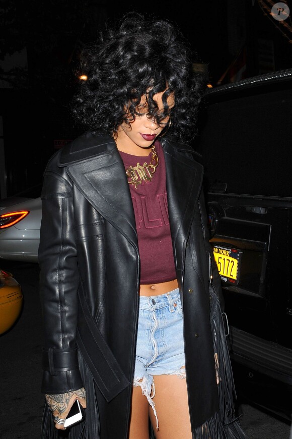 Rihanna à Chelsea, New York, de sortie, le 19 décembre 2013