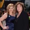 Dot-Marie Jones et Bridgett Casteen lors des Emmy Awards en septembre 2013. Le couple s'est dit oui le 21 décembre 2013 à Los Angeles