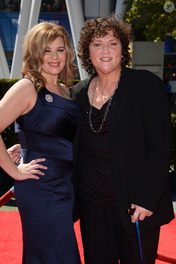Dot-Marie Jones and Bridgett Casteen attend the Creative Arts Emmy Awards at Nokia Theatre L.A. Live in Los Angeles, CA, USA, on September 15, 2013. Photo by Lionel Hahn/ABACAPRESS.COM16/09/2013 - Los Angeles