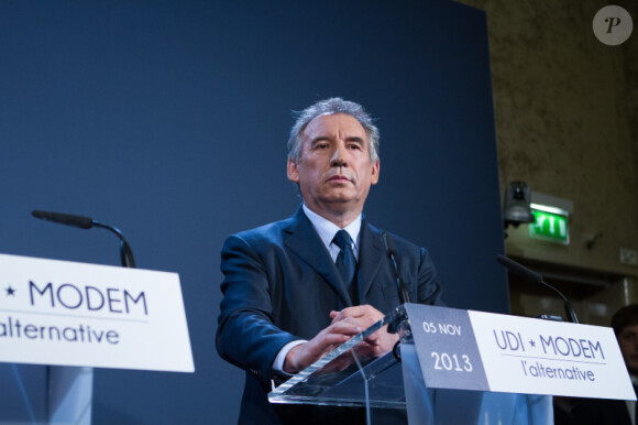 L'homme politique François Bayrou à la Maison de la Chimie le 5 novembre 2013.