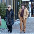 Goldie Hawn et Kurt Russell se promenent à Aspen dans le Colorado le 18 décembre 2013.