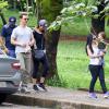 Matthew McConaughey avec sa femme Camila Alves et leurs enfants Levi, Vida et Livingston au zoo de Belo Horizonte (Brésil) le 29 décembre 2013