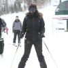 Kim Kardashian fait du ski à la station Deer Valley. Park City (État de l'Utah), le 31 décembre 2013.