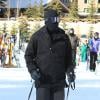 Kanye West, skieur cagoulé à Aspen, dans le Colorado. Le 30 décembre 2013.