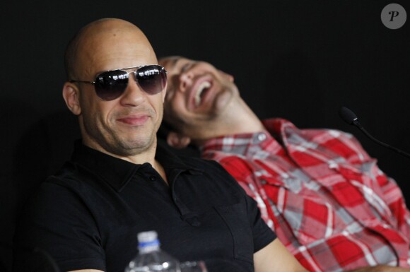 Vin Diesel et Paul Walker à Marseille le 28 avril 2011.