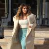 Kim Kardashian fait du shopping chez Barneys New York à Beverly Hills, le 6 janvier 2014 et s'est rendue chez Cartier dans un look à tomber.