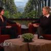 Courteney Cox dans le show d'Ellen DeGeneres, le 7 janvier 2013.