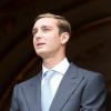 Pierre Casiraghi au balcon du palais princier lors de la fête nationale à Monaco le 19 novembre 2013