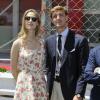 Pierre Casiraghi et sa compagne Beatrice Borromeo au Grand Prix de Formule 1 de Monaco le 26 mai 2013