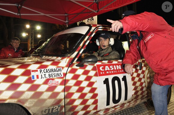 Pierre Casiraghi lors du 16e rallye historique de Monte-Carlo à Monaco le 31 janvier 2013.