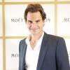 Roger Federer participe a une soirée de la marque de champagne Moët & Chandon à Melbourne, le 9 janvier 2014.