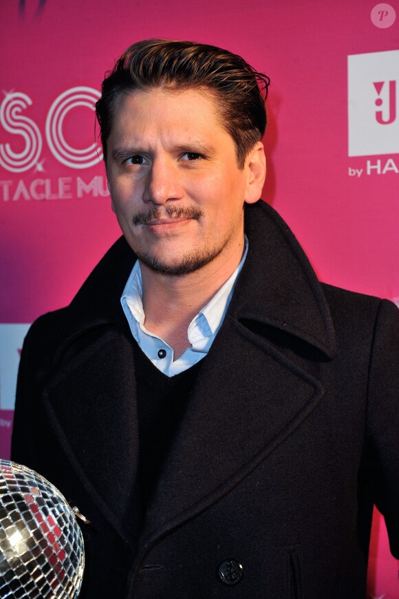 Exclu - Matthias Van Khache lors de la dernière du spectacle ''D.I.S.C.O'' aux Folies Bergère à Paris, le 10 janvier 2014.