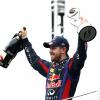 Sebastian Vettel lors de sa victoire au Grand Prix du Brésil à Sao Paulo, le 24 novembre 2013