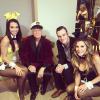 Hugh Hefner a célébré les 60 ans du magazine Playboy qu'il a fondé avec sa femme Crystal et son fils Cooper, le 16 janvier 2014.