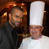 Exclusif - Tony Parker et Paul Bocuse à L'auberge du Pont de Collonges le 26 septembre 2013