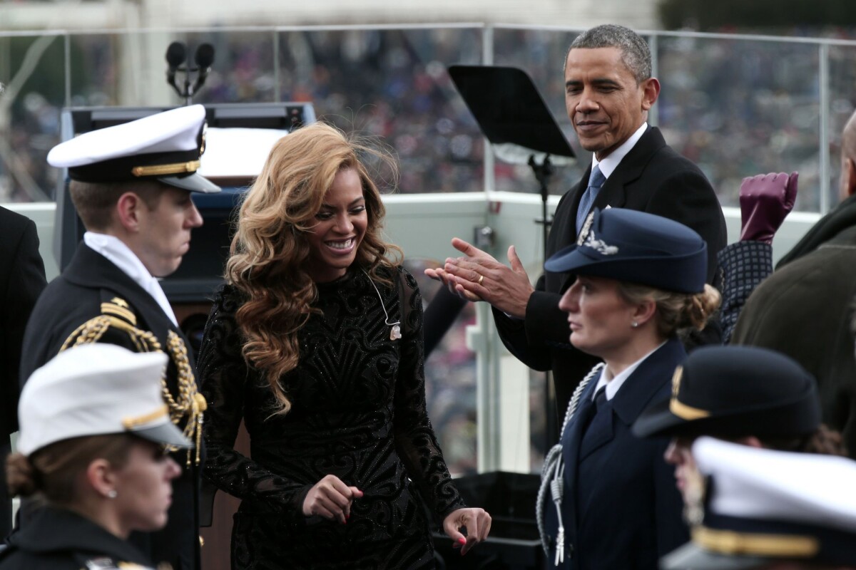 Photo : Barack Obama et Beyonce à Washington le 21 janvier 2013 ...